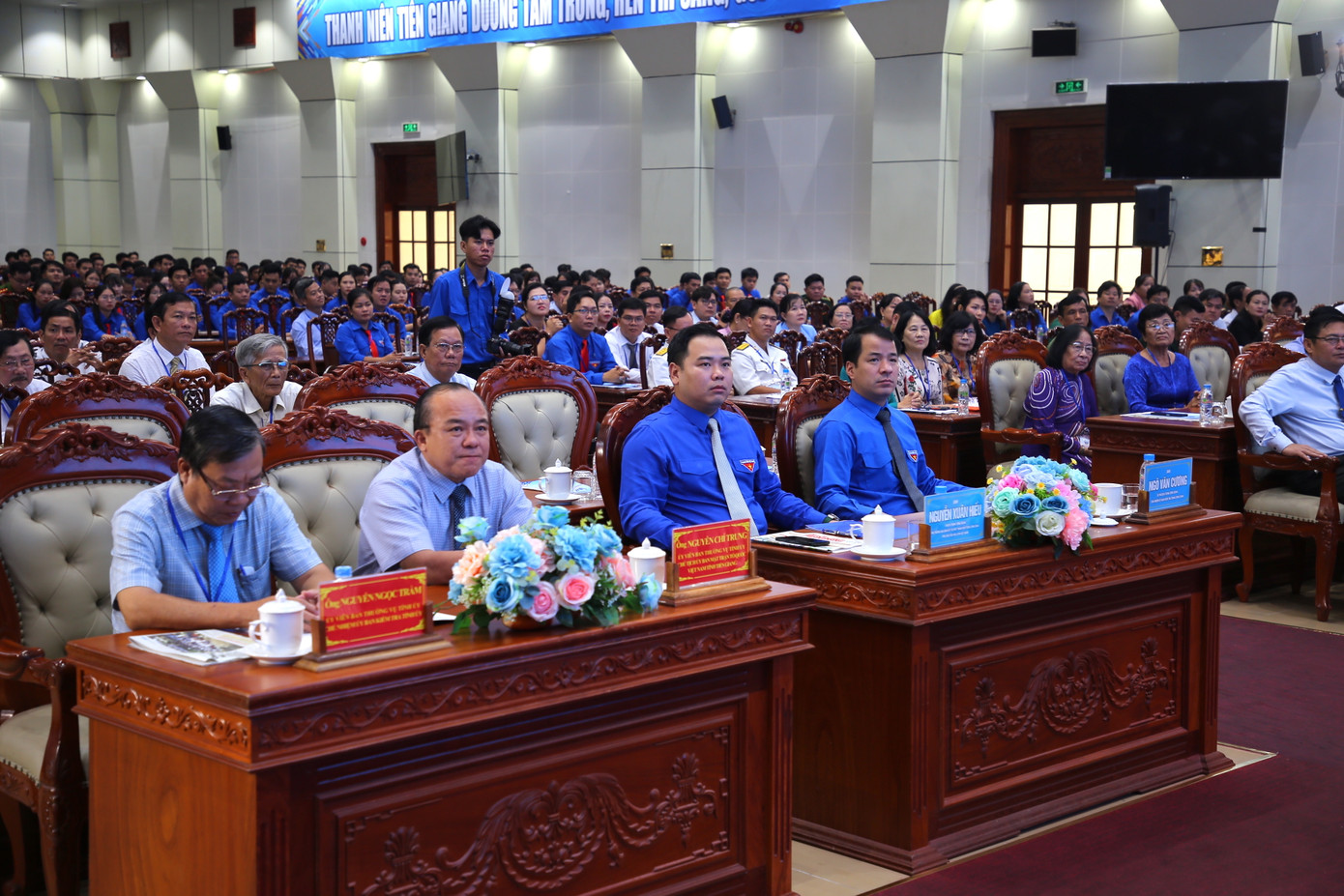 Anh Ngô Văn Cương - Bí thư Trung ương Đoàn, Chủ nhiệm Ủy ban Kiểm tra Trung ương Đoàn dự đại hội.