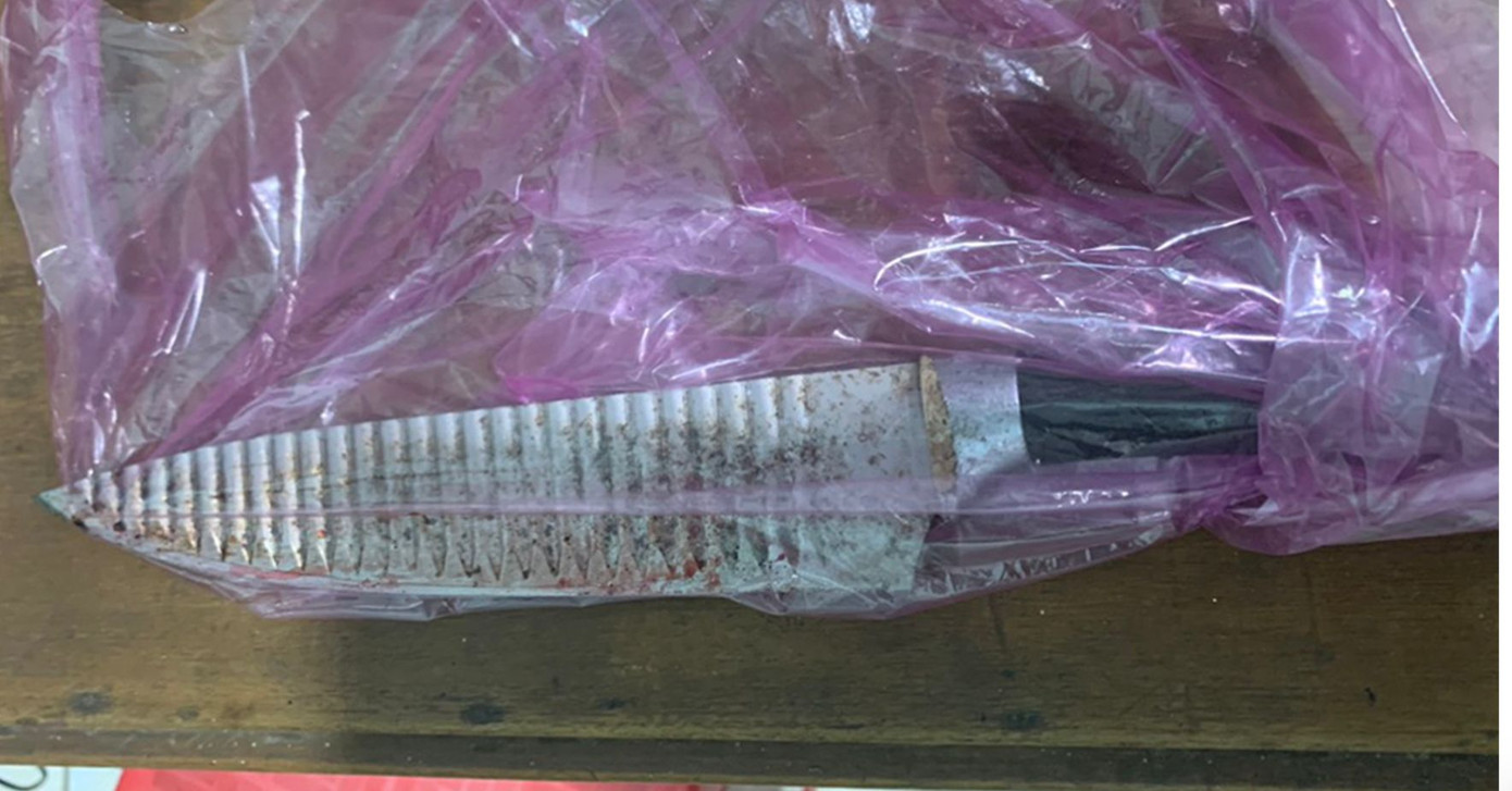 Hung khí gây án. Ảnh Tiến Tầm. Hung khí gây án. Ảnh Tiến Tầm.