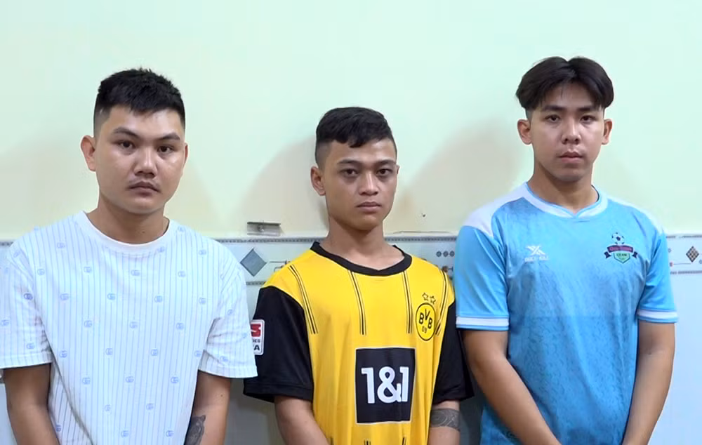 Các đối tượng Tín, Tình và Toàn (từ trái qua). Các đối tượng Tín, Tình và Toàn (từ trái qua).