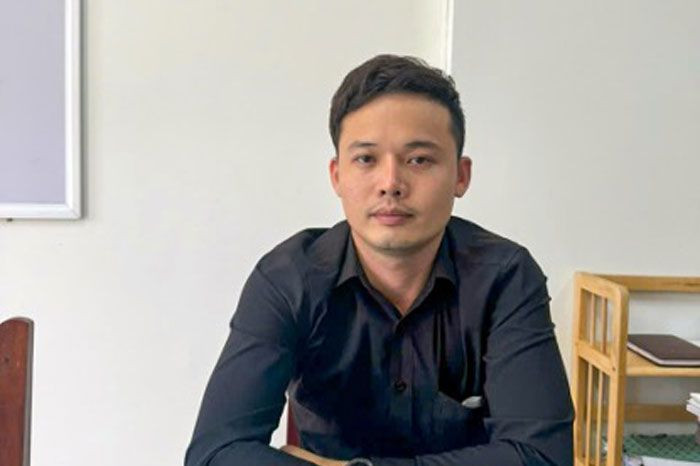 Đoàn Văn Tuyên tại cơ quan Công an. Đoàn Văn Tuyên tại cơ quan Công an.