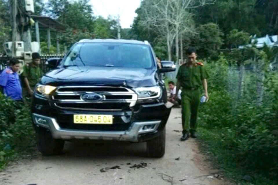 Hiện trường vụ tai nạn.