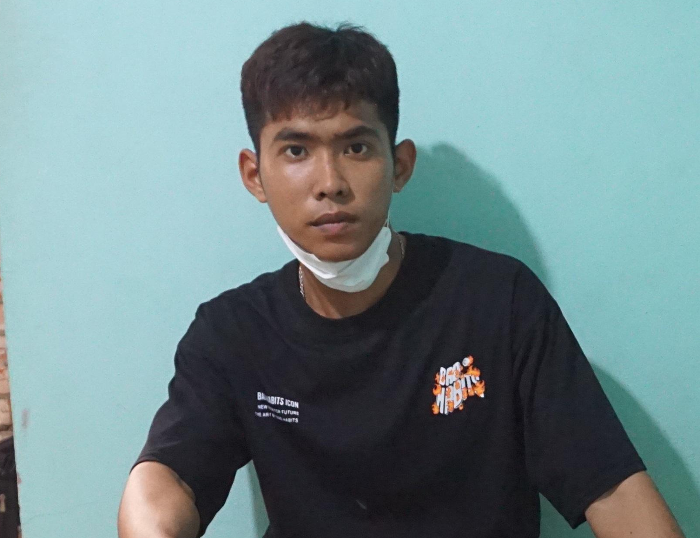 Lâm Minh Phú tại cơ quan công an. Lâm Minh Phú tại cơ quan công an.