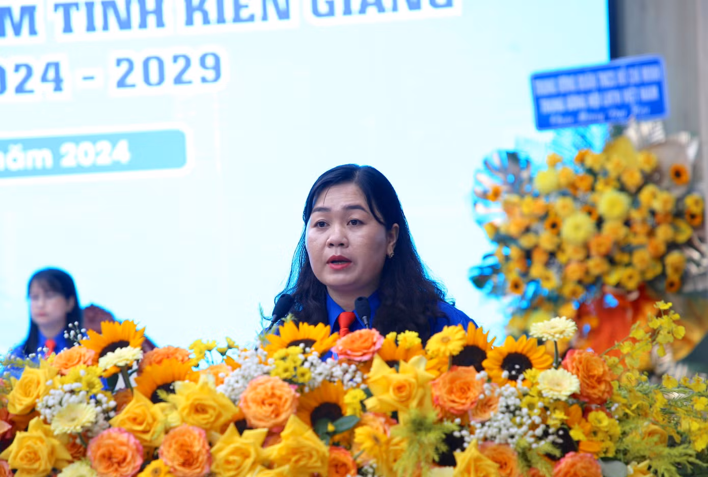 Chị Thị Phương Hồng tái đắc cử Chủ tịch Hội LHTN Việt Nam tỉnh Kiên Giang khóa XII. Ảnh: Nhật Huy