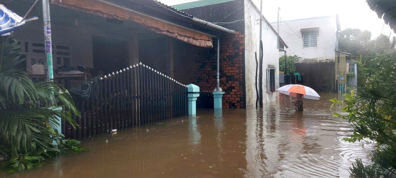 Một số khu vực ở Phú Quốc ngập sâu.