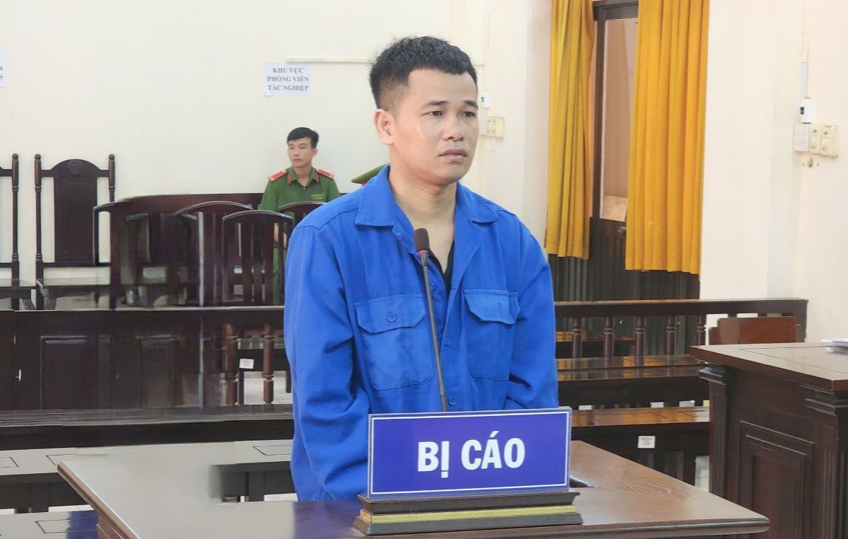Bị cáo Út tại toà.
