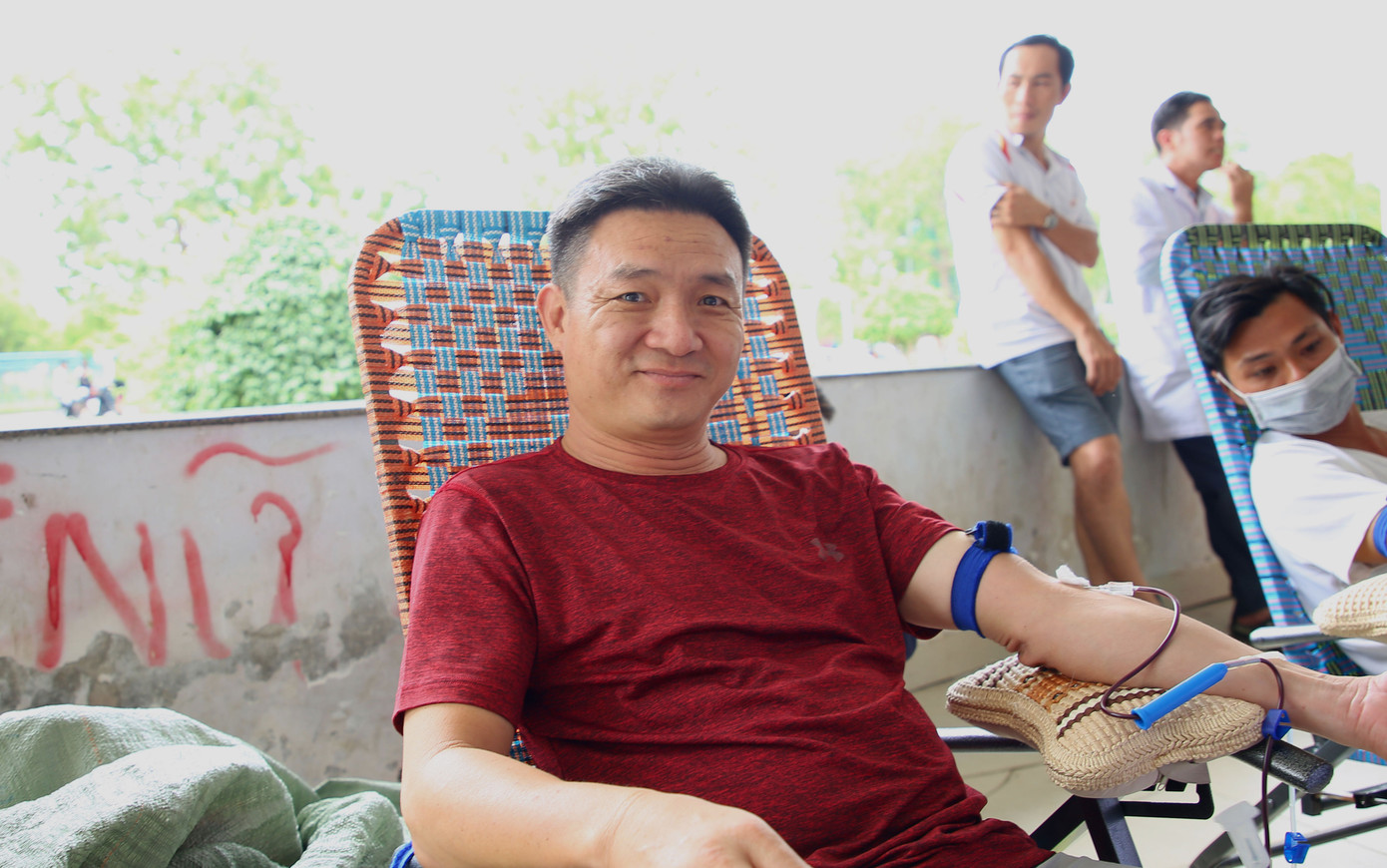 Anh Huỳnh Xư Ích - 25 lần hiến máu tình nguyện.