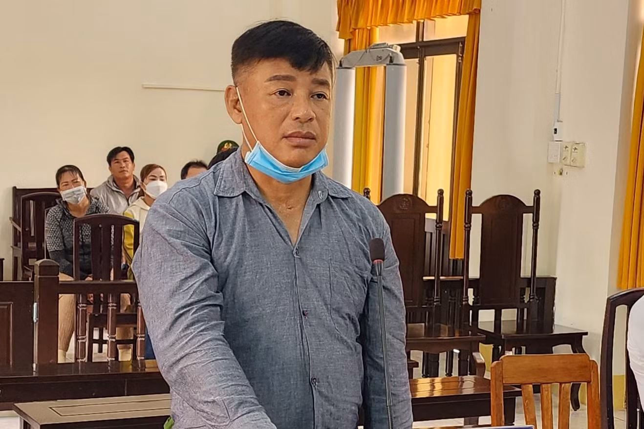 Thái Minh Trí tại phiên toà. Ảnh: Văn Vũ.