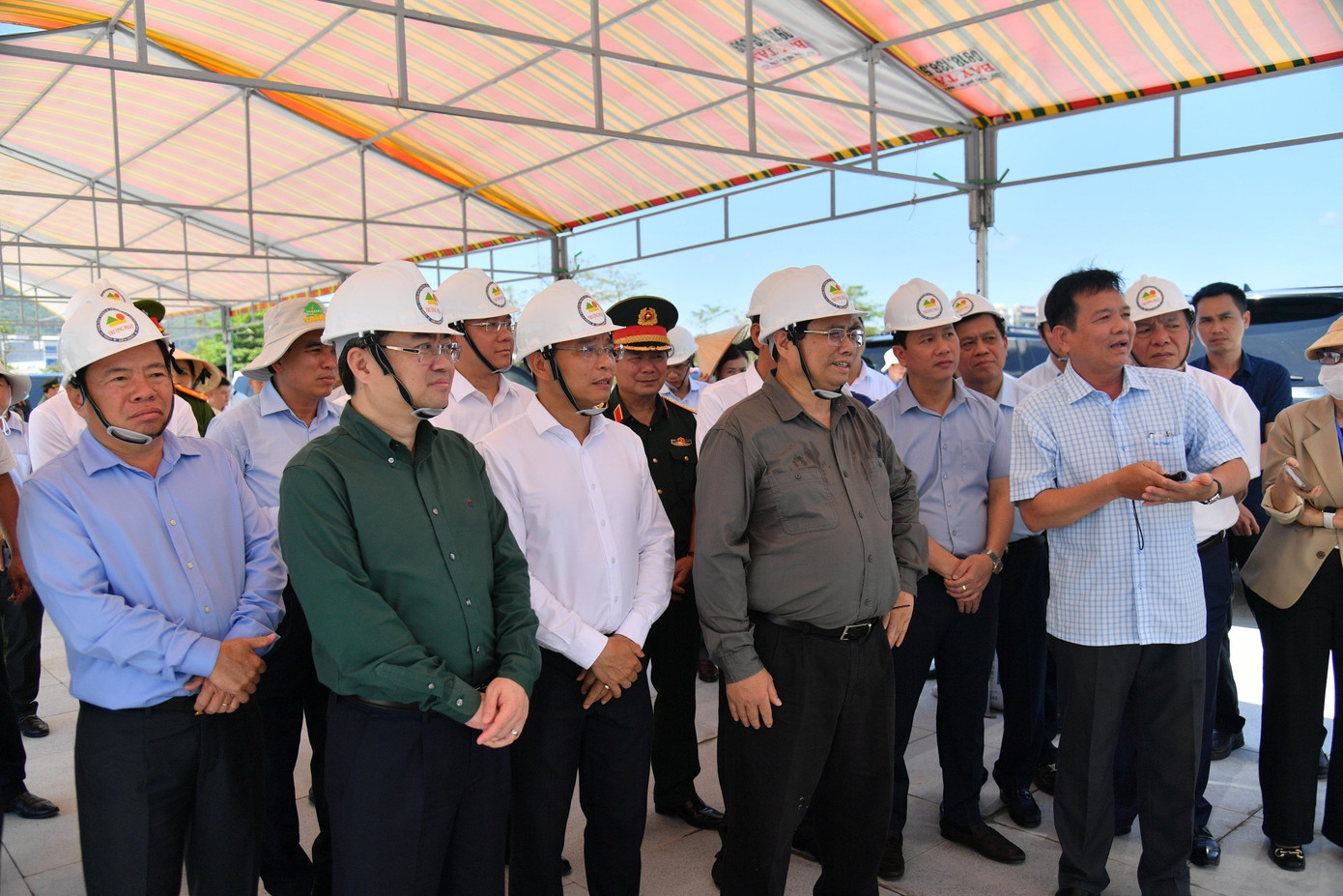 Đi cùng đoàn có lãnh đạo Bộ, ngành Trung ương và lãnh đạo tỉnh Kiên Giang.