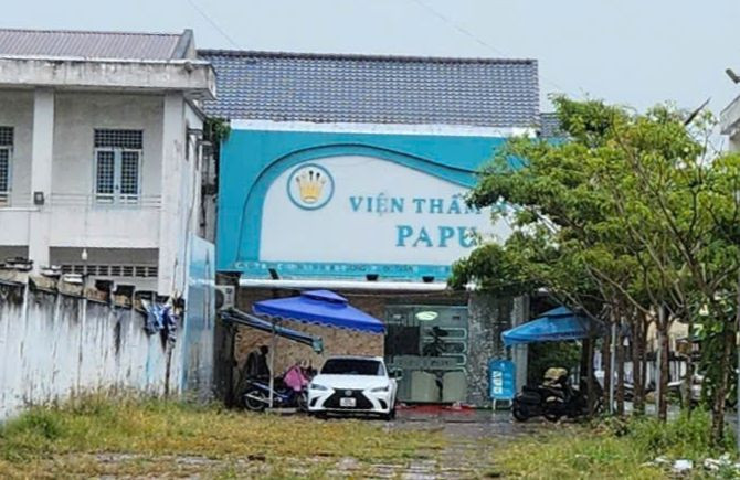 Viện thẩm mỹ PAPU, toạ lạc trên đường Hùng Vương, phường 6, TP. Sóc Trăng