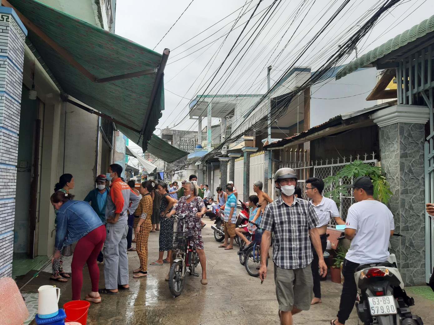 Hiện trường nơi xảy ra việc. Hiện trường nơi xảy ra việc.