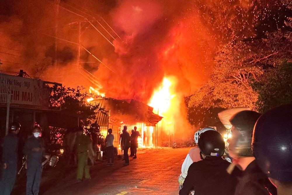 Hiện trường vụ cháy.