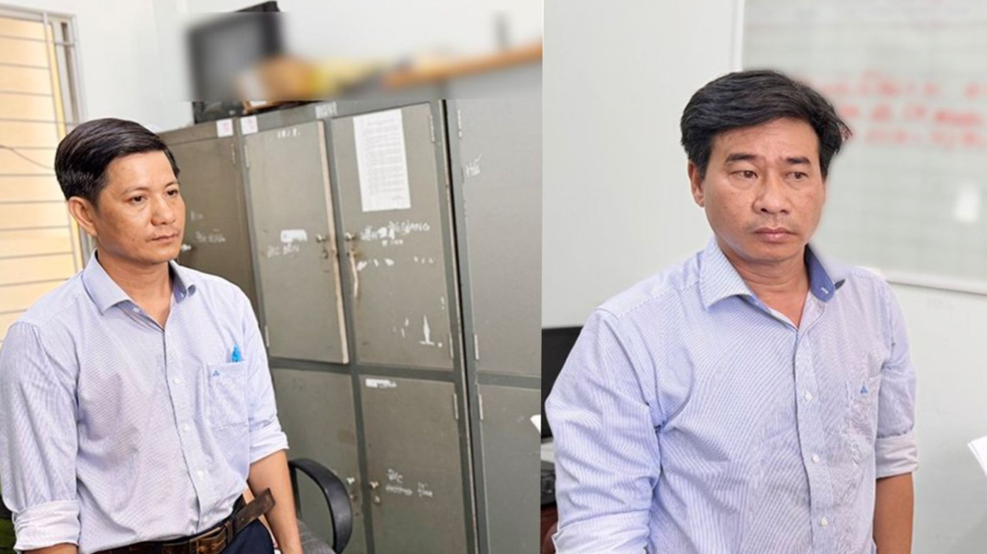 Nguyễn Thanh Tùng (phải) và Nguyễn Văn Minh.