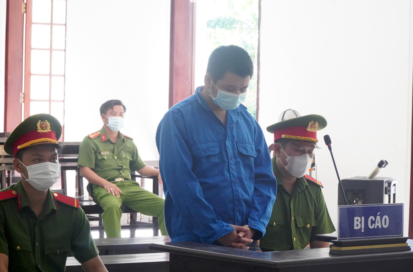 Bị cáo Nguyễn Minh Quân tại toà.