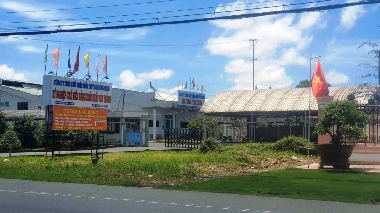 Khu vực Công ty xuất nhập khẩu thủy sản Hưng Thịnh trúng đấu giá.