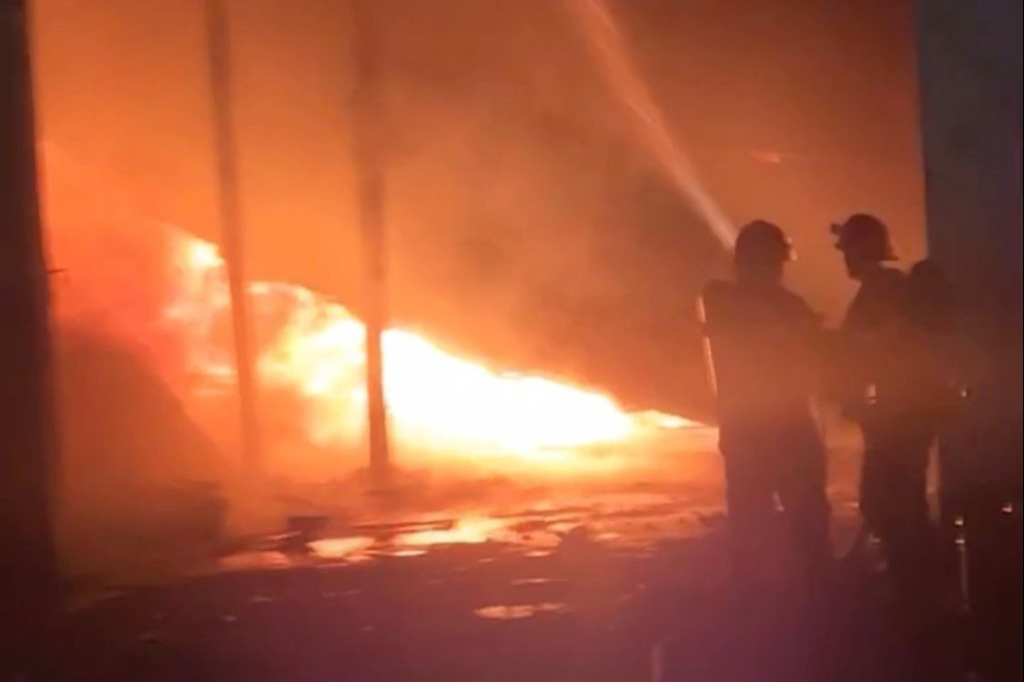 Hiện trường vụ cháy. Hiện trường vụ cháy.