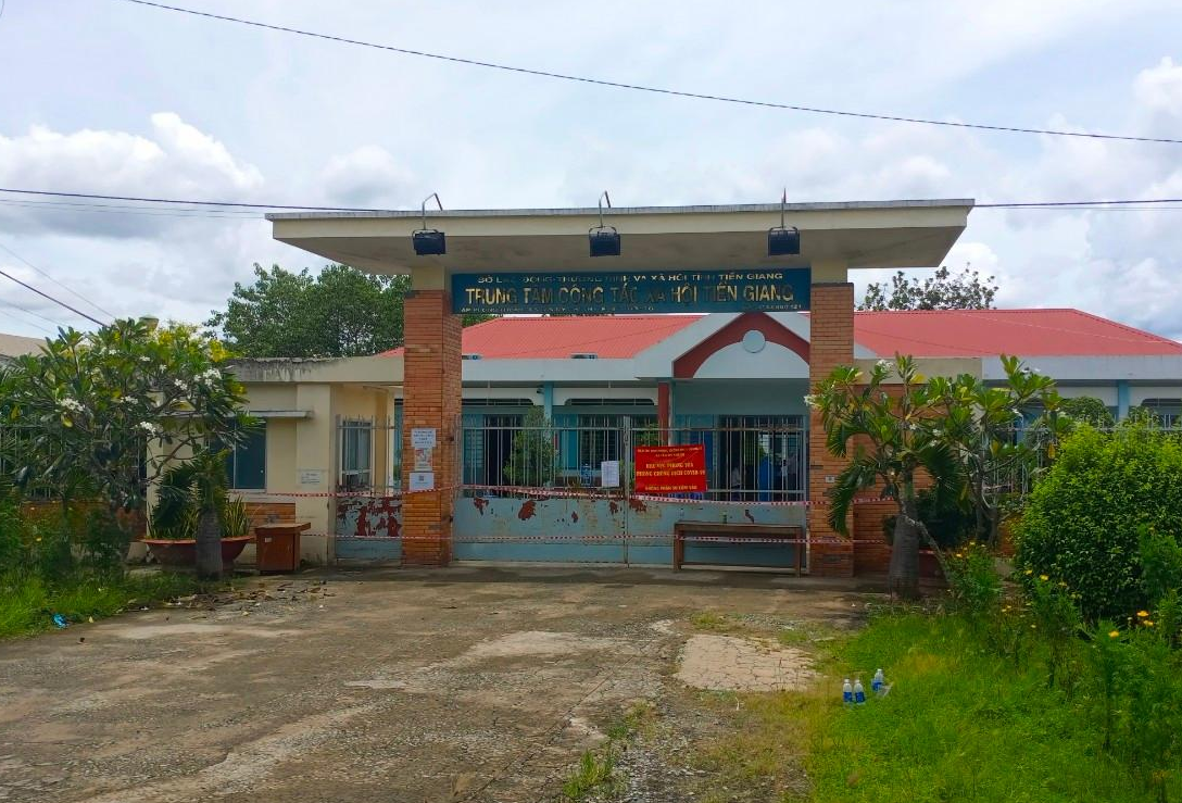 Trung tâm Công tác xã hội Tiền Giang (toạ lạc tại ấp Thuận Phong, xã Tân Mỹ Chánh, TP. Mỹ Tho).