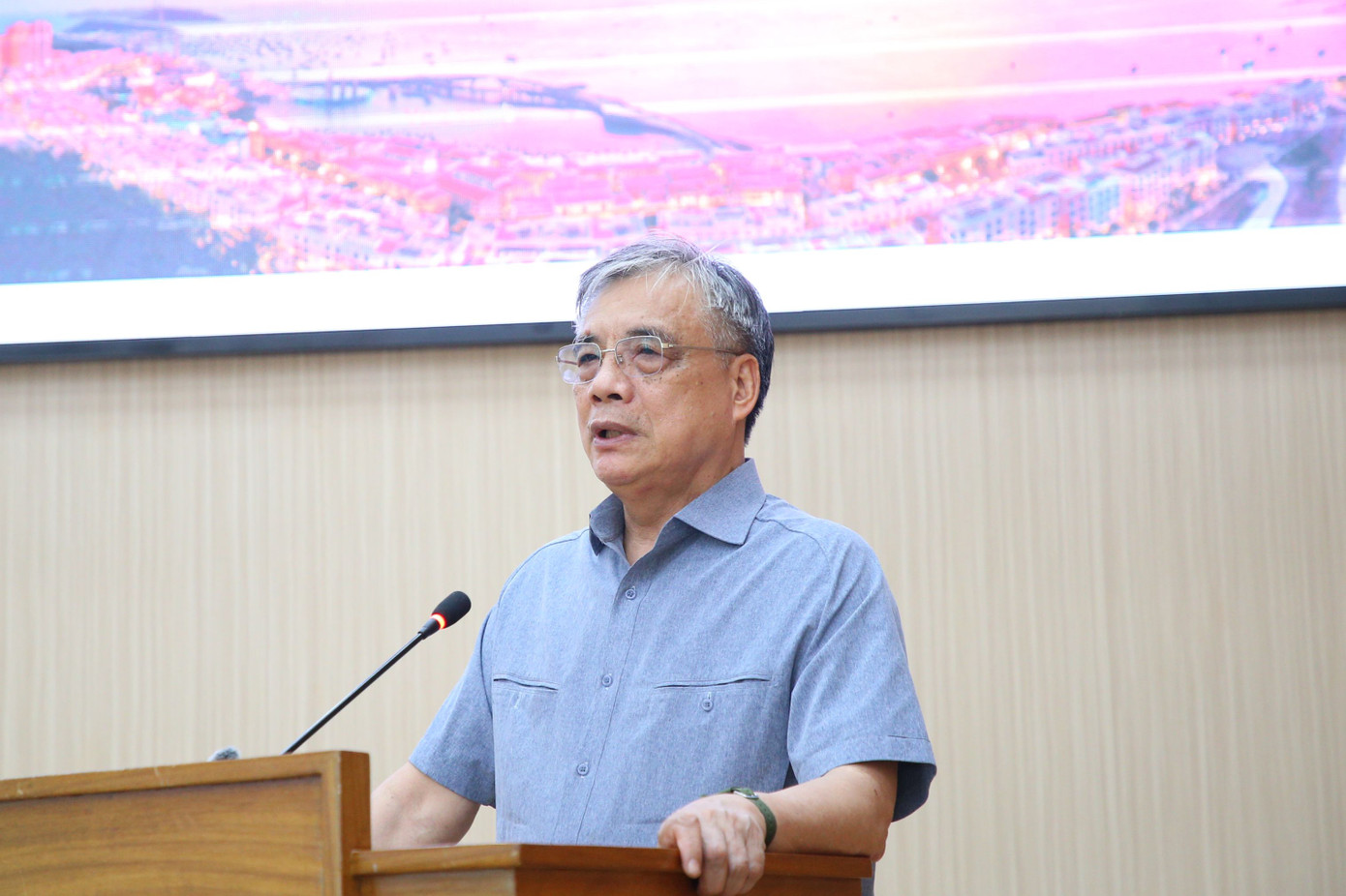 PGS.TS Trần Đình Thiên phát biểu tại hội thảo.