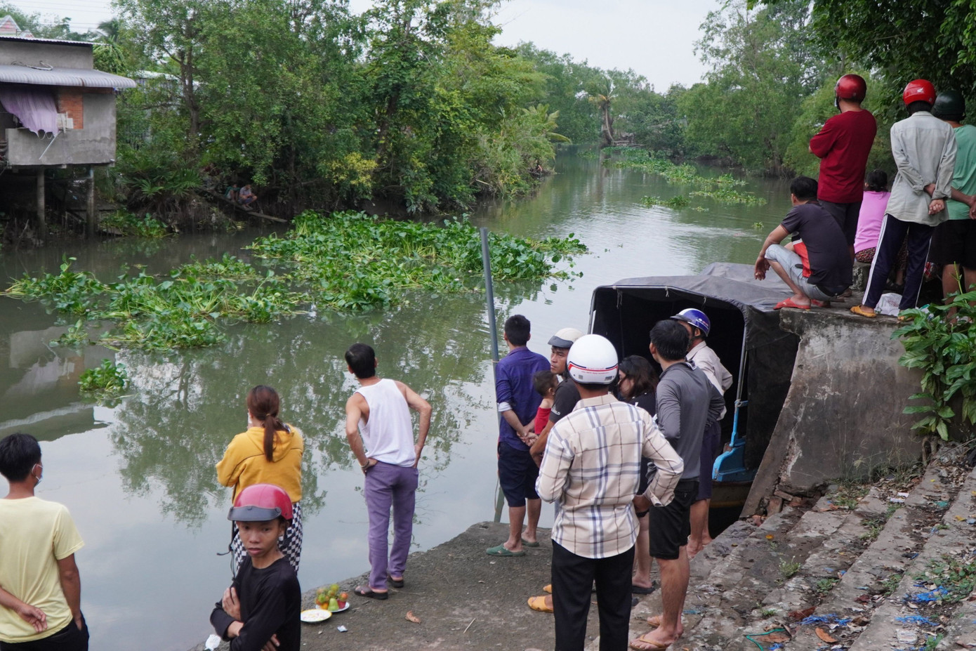 Hiện trường xảy ra vụ đuối nước thương tâm. Hiện trường xảy ra vụ đuối nước thương tâm.