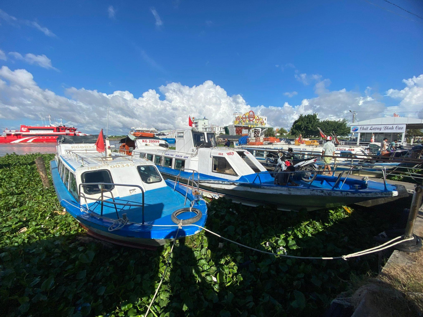 Tàu, phà cao tốc từ Kiên Giang đi các đảo tạm ngưng chạy vì ảnh hưởng bão.