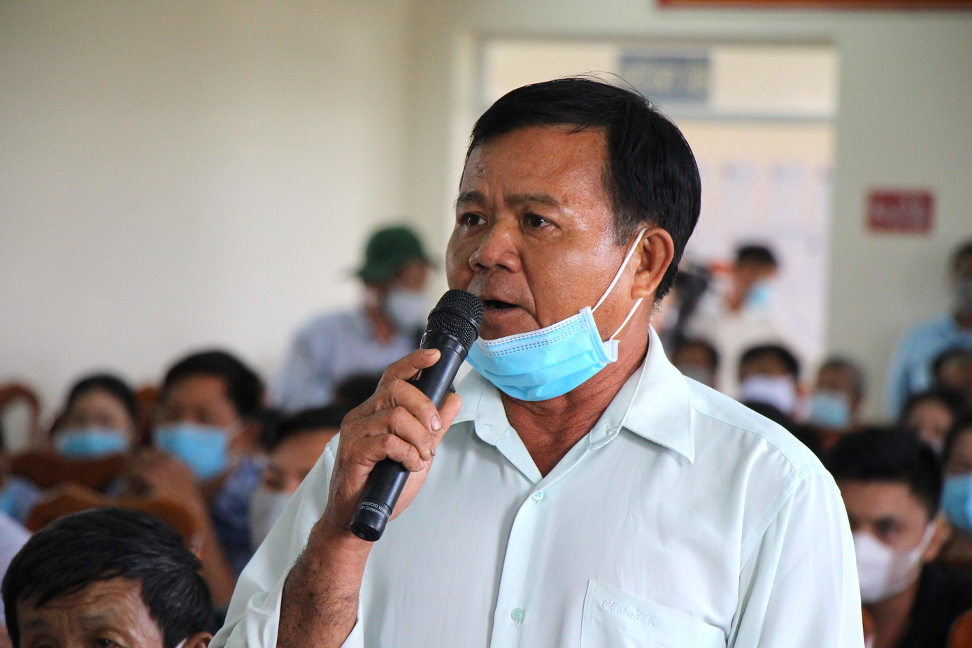 Cử tri Phan Văn Quang phát biểu.