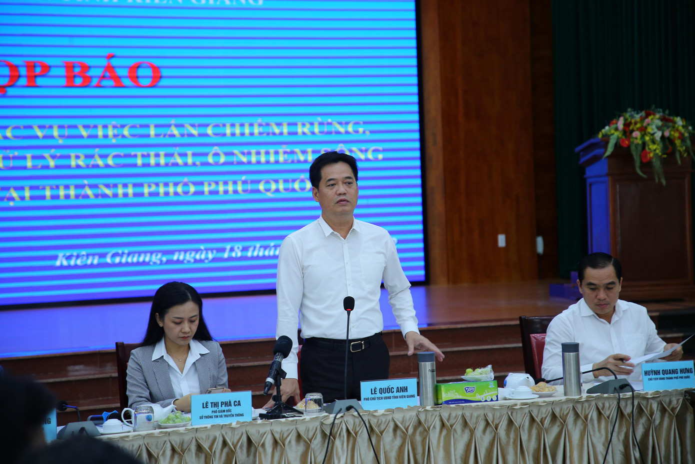 Ông Lê Quốc Anh - Phó Chủ tịch UBND tỉnh Kiên Giang. Ảnh: Nhật Huy. Ông Lê Quốc Anh - Phó Chủ tịch UBND tỉnh Kiên Giang. Ảnh: Nhật Huy.