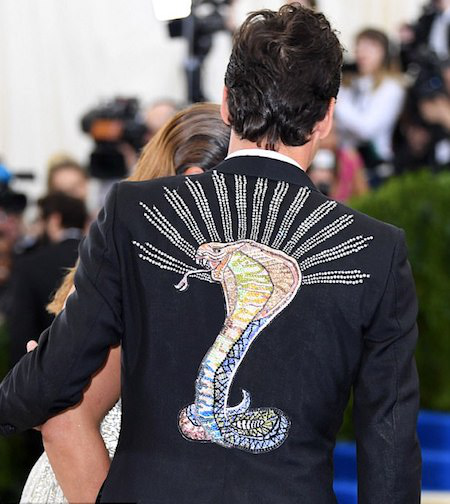 Federer gây sốc với chiếc áo vest in hình rắn hổ mang ảnh 2