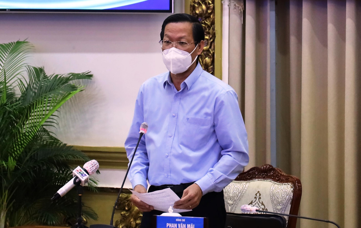 Chủ tịch UBND TPHCM Phan Văn Mãi phát biểu kết luận phiên họp Chủ tịch UBND TPHCM Phan Văn Mãi phát biểu kết luận phiên họp