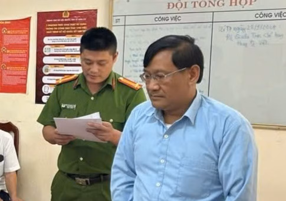 Bị can Hoàng Đình Lưu.
