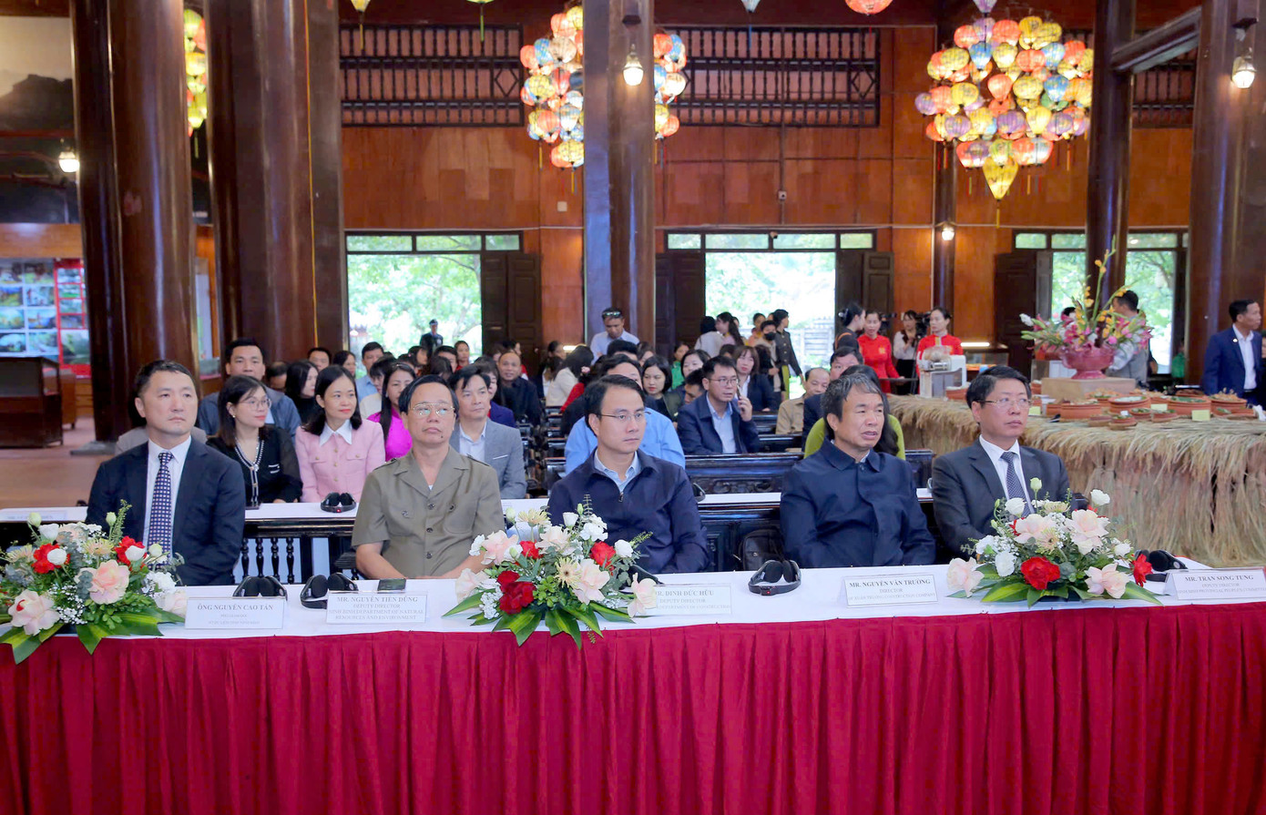 Các đại biểu tham dự lễ công bố. Ảnh: CTV. Các đại biểu tham dự lễ công bố. Ảnh: CTV.