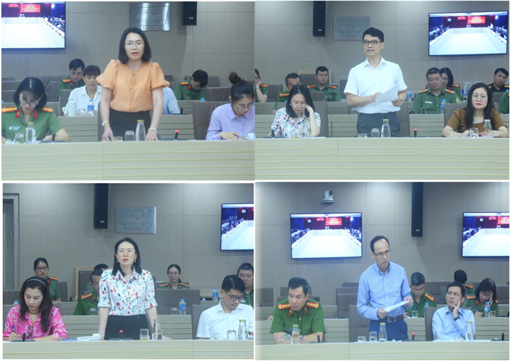 Các đại biểu thảo luận tại phiên họp.