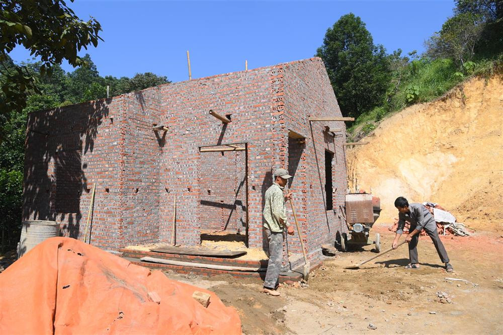 Hình hài của căn nhà do Bộ Công an xây dựng. Hình hài của căn nhà do Bộ Công an xây dựng.