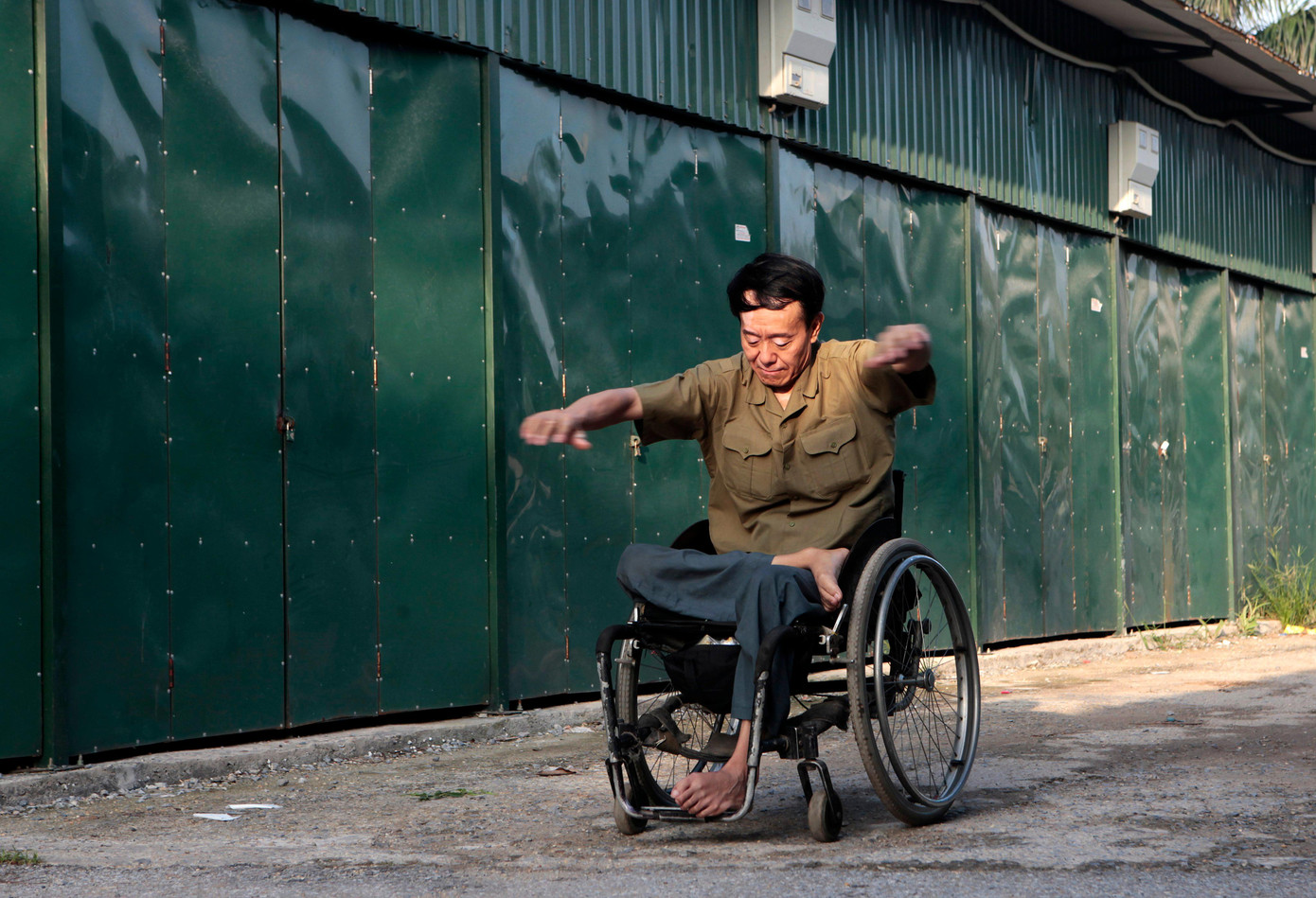 Một tác phẩm được trưng bày.