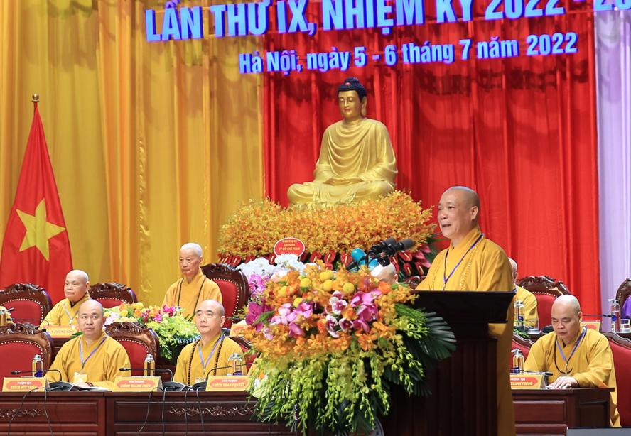 Hòa thượng Thích Bảo Nghiêm được tái suy cử làm Trưởng Ban Trị sự GHPGVN TP. Hà Nội. Ảnh: QUANG THÁI Hòa thượng Thích Bảo Nghiêm được tái suy cử làm Trưởng Ban Trị sự GHPGVN TP. Hà Nội. Ảnh: QUANG THÁI