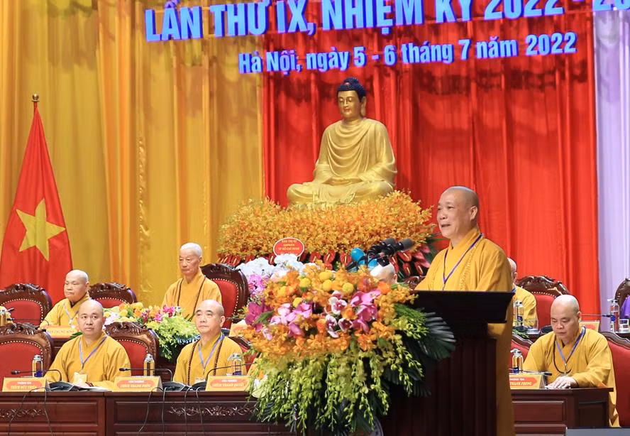Hòa thượng Thích Bảo Nghiêm được tái suy cử làm Trưởng Ban Trị sự GHPGVN TP. Hà Nội. Ảnh: QUANG THÁI Hòa thượng Thích Bảo Nghiêm được tái suy cử làm Trưởng Ban Trị sự GHPGVN TP. Hà Nội. Ảnh: QUANG THÁI