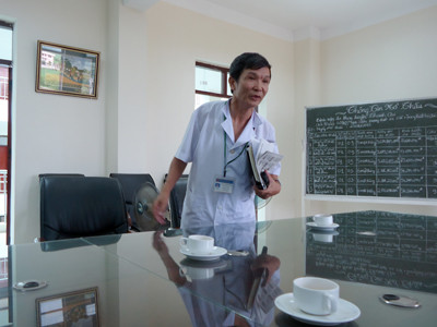 Ông Lưu Văn Học, Giám đốc bệnh viện Đa khoa Thanh Oai