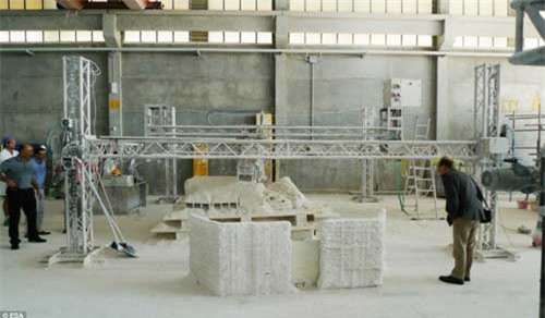 Công nghệ in 3D đang được kiểm tra trước khi chuyển hóa để phù hợp với các robot đảm trách nhiệm vụ xây dựng trên mặt trăng