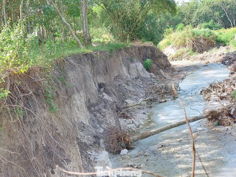 “Ban đầu ngành chức năng định xây dựng bờ bao nhưng có 2 hộ dân có đất nằm ở đầu mặt tiền đường ĐT 749C, họ đồng ý hiến đất nhưng muốn hỗ trợ một phần chi phí vì đất của họ có giá trị kinh tế cao. Tất cả các hộ dân đều đồng ý chỉ cần ngành chức năng hỗ trợ phí cho hai hộ là được vì đất của họ ở mặt tiền đường nhựa”, một hộ dân bày tỏ.