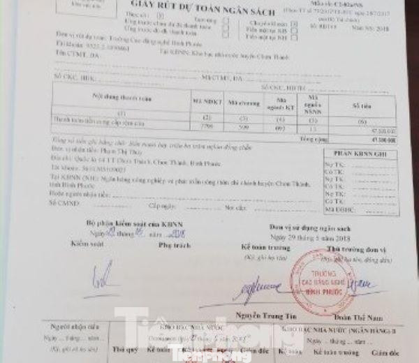 Giấy rút dự toán ngân sách Giấy rút dự toán ngân sách