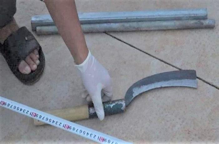 Tang vật gây án công an thu giữ