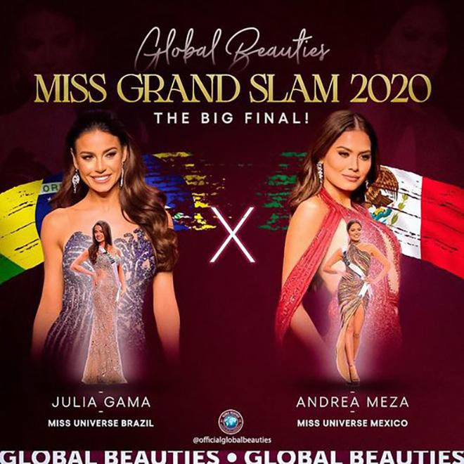 Andrea Meza và Julia Gama cùng tranh giải Hoa hậu của các Hoa hậu 2020.