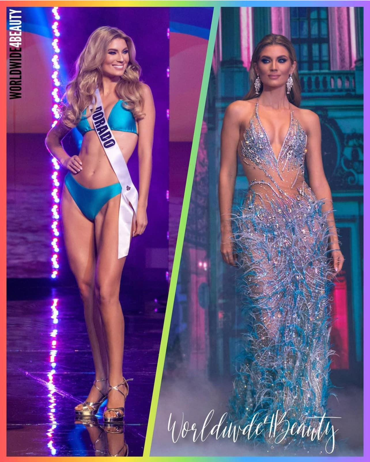 Người đẹp đại diện bang Dorado đang nhận được sự yên mến nhất từ công chúng. Cô sở hữu gương mặt xinh đẹp, vóc dáng nóng bỏng. Hai màn trình diễn của người đẹp trong đêm bán kết đều được đánh giá cao.