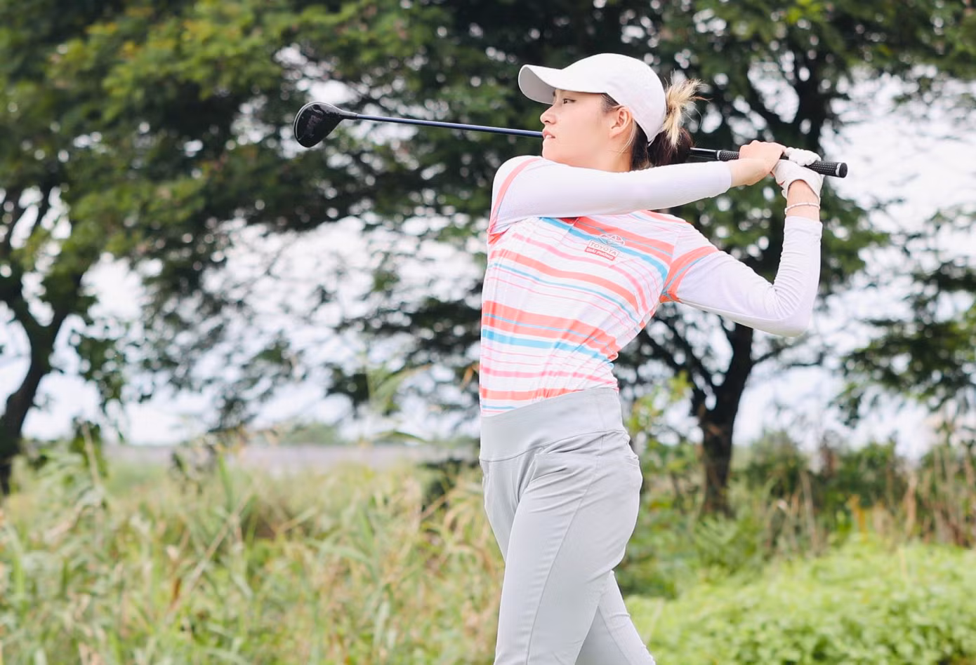 Tại Vinpearl Golf Hải Phòng, Khuê Minh đặt mục tiêu bảo vệ ngôi hậu.