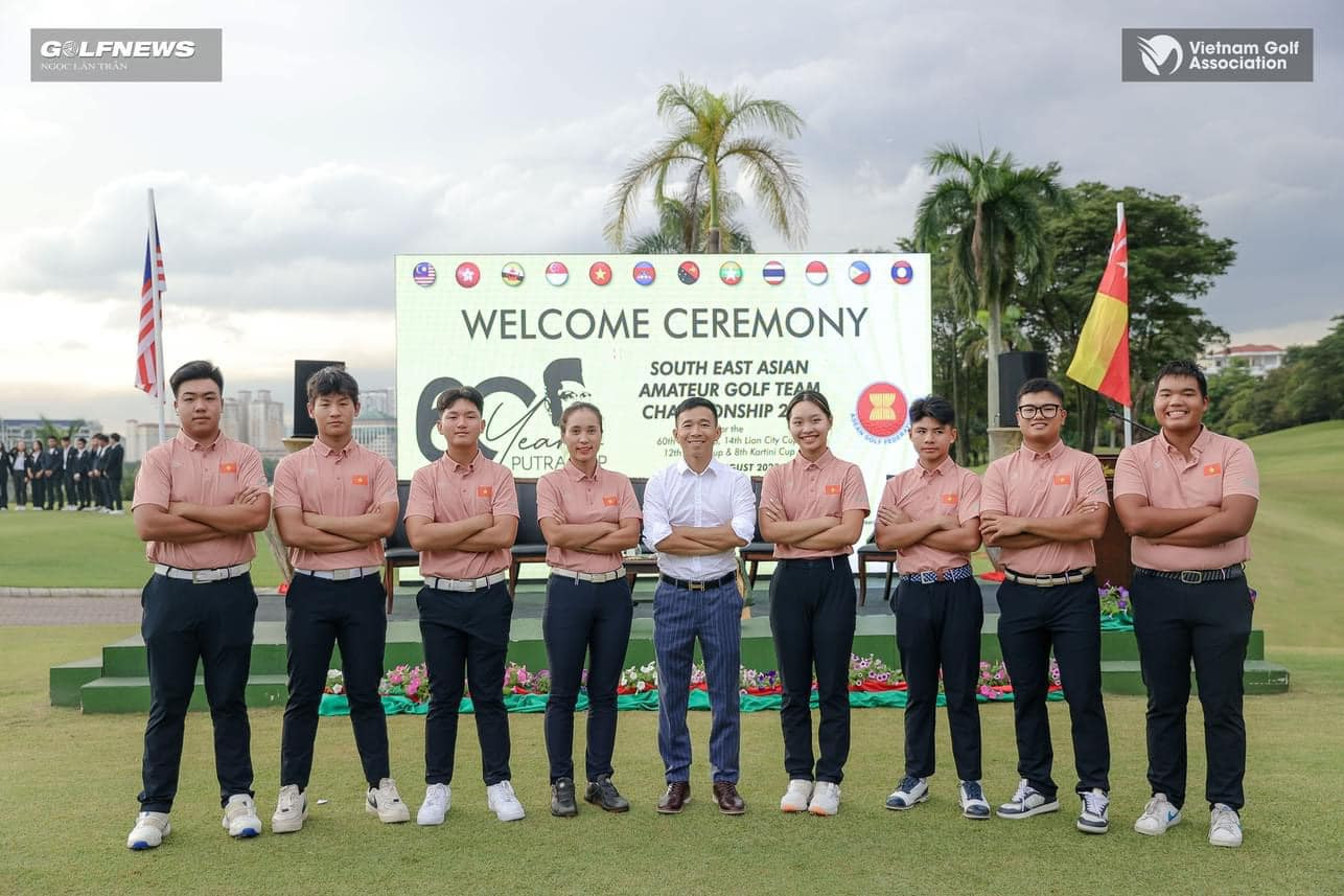 Đội tuyển golf Việt Nam dự giải nghiệp dư đồng đội Đông Nam Á 2023