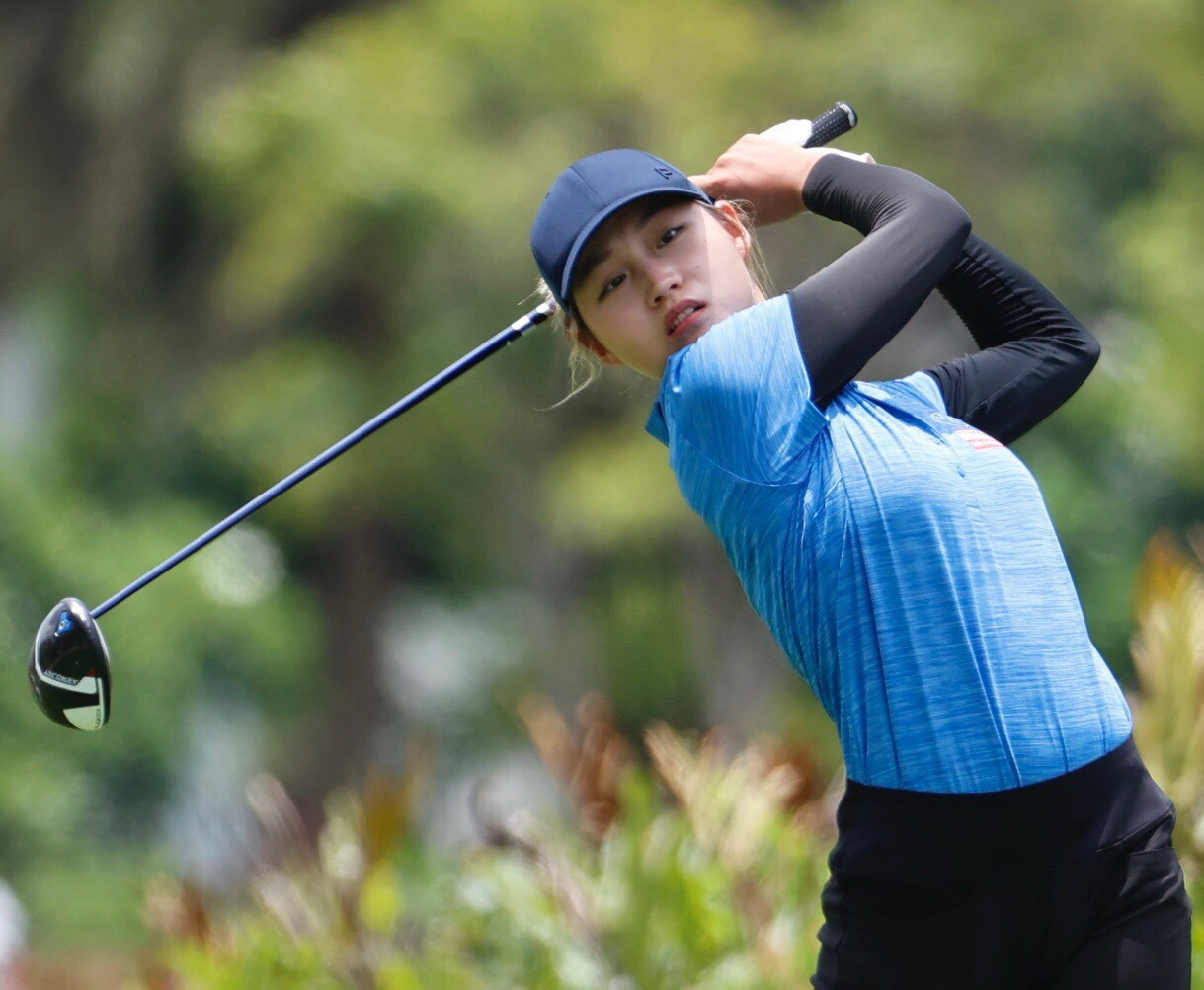 Khuê Minh được mệnh danh là &quot;ngọc nữ&quot; của làng golf Việt.