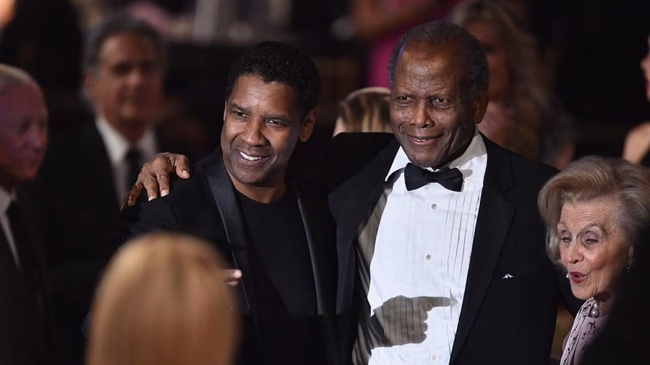 Denzel Washington chịu ảnh hưởng sâu sắc từ Sidney Poitier. - Nguồn: Entertainment Tonight