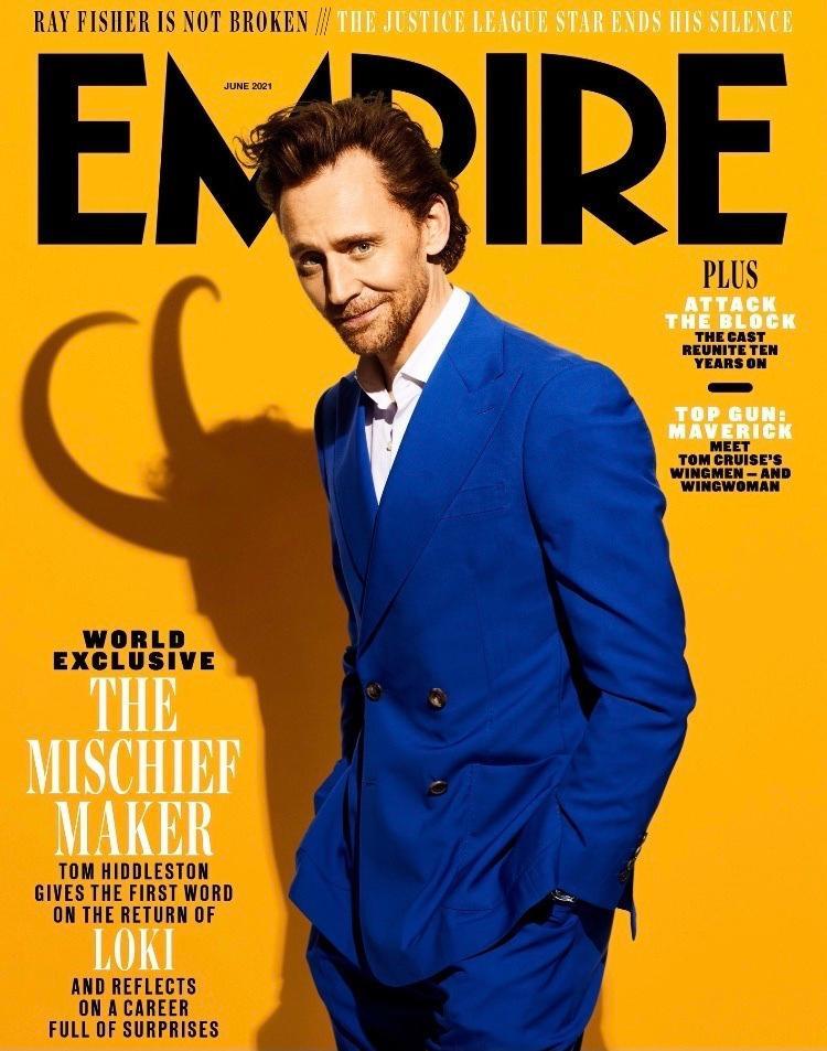Tom Hiddleston trên bìa tạp chí Empire để quảng bá cho "Loki". - Nguồn: Tumgir