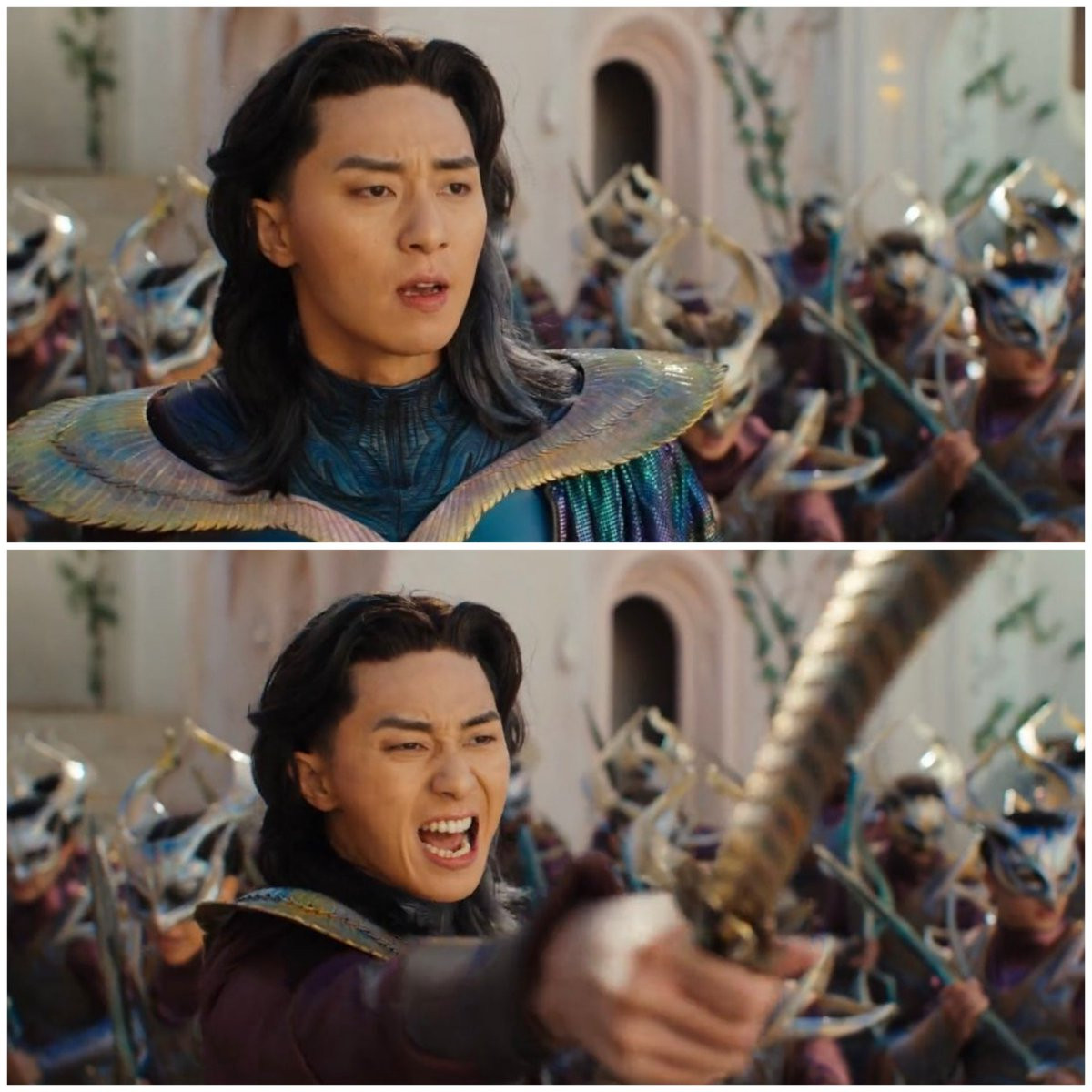 Tạo hình của Park Seo-joon trong vai hoàng tử Yan D' Aladna có phần khiến các fan "ỉu xìu".