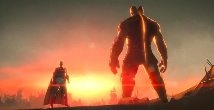 Ultron "cân bằng" 2 "nửa" của Thanos chỉ với 1 chiêu duy nhất. - Nguồn: Tor.com Ultron "cân bằng" 2 "nửa" của Thanos chỉ với 1 chiêu duy nhất. - Nguồn: Tor.com