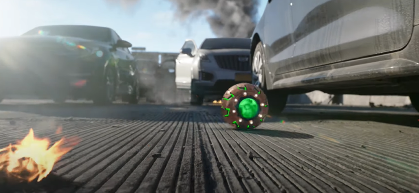 Quả bom công nghệ thương hiệu của Green Goblin. - Nguồn: YouTube