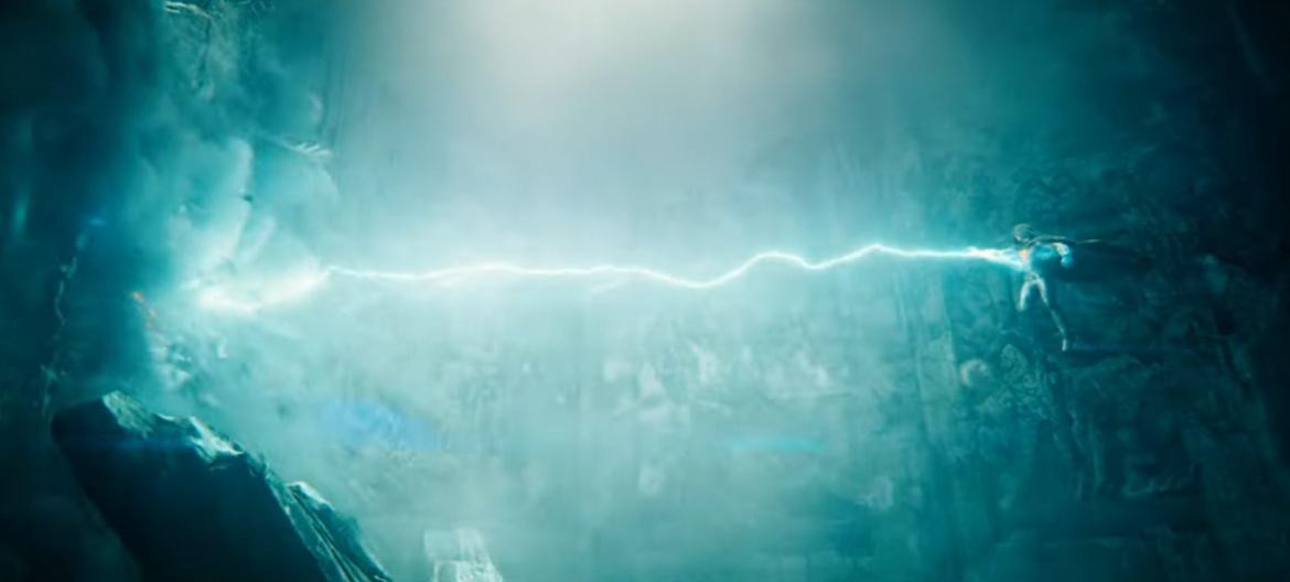 Sức mạnh sấm sét của Black Adam được phô diễn trong trailer. Sức mạnh sấm sét của Black Adam được phô diễn trong trailer.